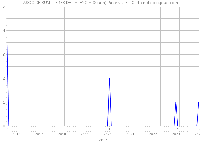 ASOC DE SUMILLERES DE PALENCIA (Spain) Page visits 2024 