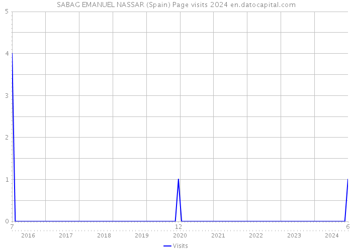 SABAG EMANUEL NASSAR (Spain) Page visits 2024 