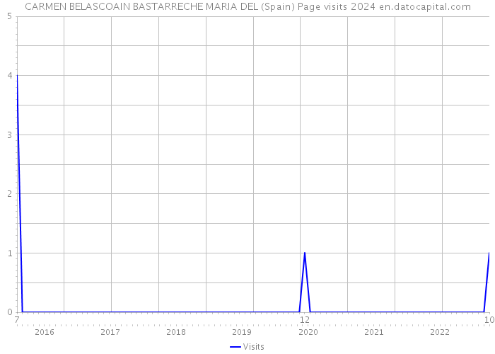 CARMEN BELASCOAIN BASTARRECHE MARIA DEL (Spain) Page visits 2024 
