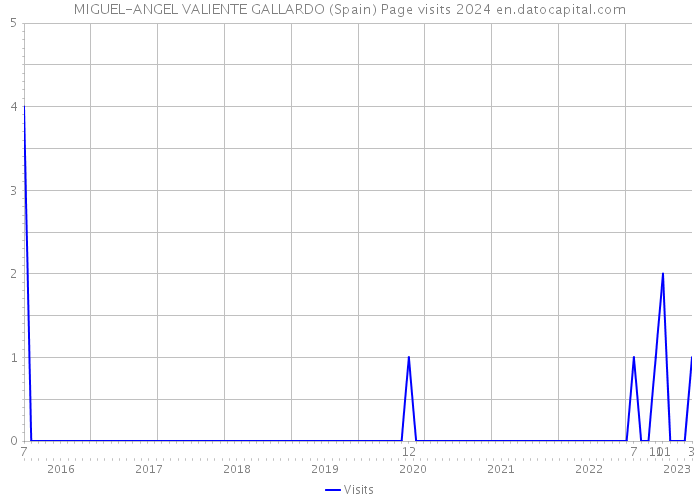 MIGUEL-ANGEL VALIENTE GALLARDO (Spain) Page visits 2024 