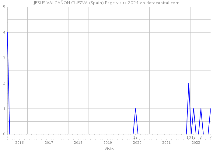 JESUS VALGAÑON CUEZVA (Spain) Page visits 2024 