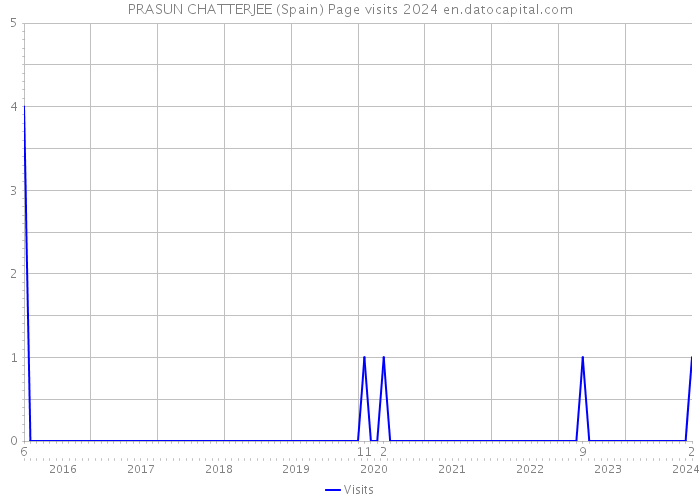 PRASUN CHATTERJEE (Spain) Page visits 2024 