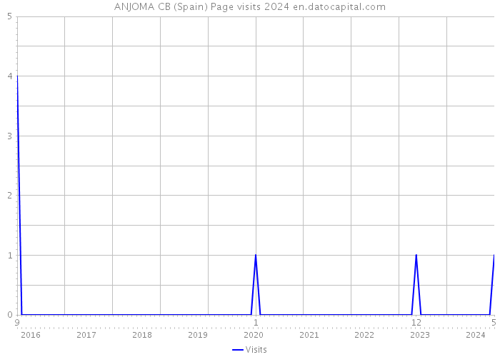 ANJOMA CB (Spain) Page visits 2024 