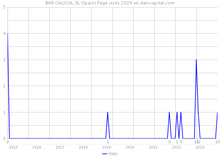 BAR GALICIA, SL (Spain) Page visits 2024 