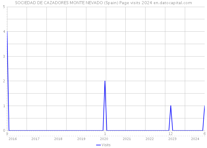 SOCIEDAD DE CAZADORES MONTE NEVADO (Spain) Page visits 2024 