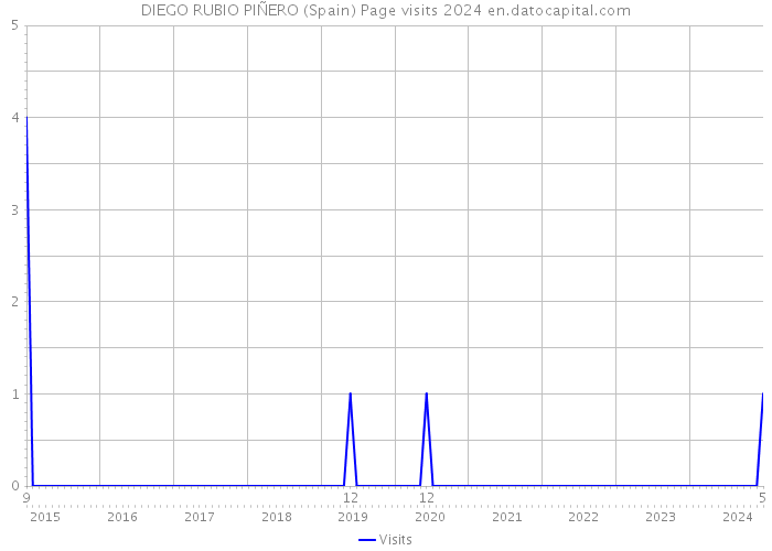 DIEGO RUBIO PIÑERO (Spain) Page visits 2024 