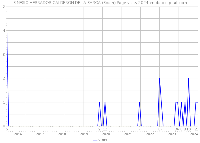 SINESIO HERRADOR CALDERON DE LA BARCA (Spain) Page visits 2024 