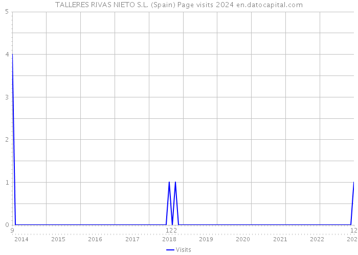 TALLERES RIVAS NIETO S.L. (Spain) Page visits 2024 