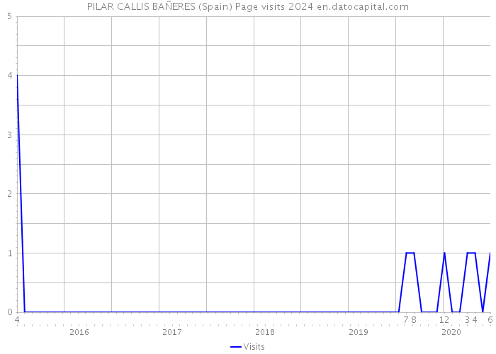 PILAR CALLIS BAÑERES (Spain) Page visits 2024 