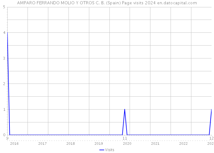 AMPARO FERRANDO MOLIO Y OTROS C. B. (Spain) Page visits 2024 