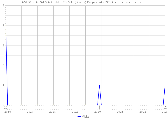 ASESORIA PALMA CISNEROS S.L. (Spain) Page visits 2024 