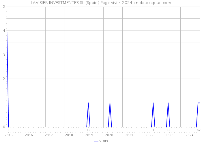 LAVISIER INVESTMENTES SL (Spain) Page visits 2024 