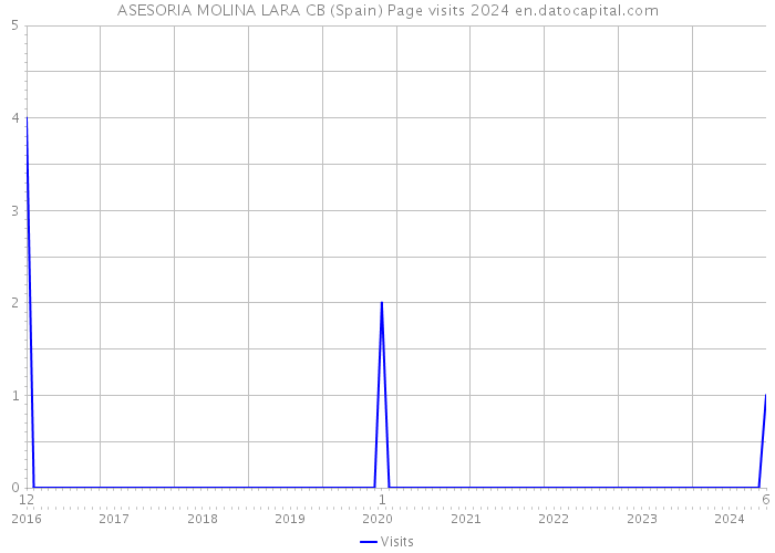 ASESORIA MOLINA LARA CB (Spain) Page visits 2024 