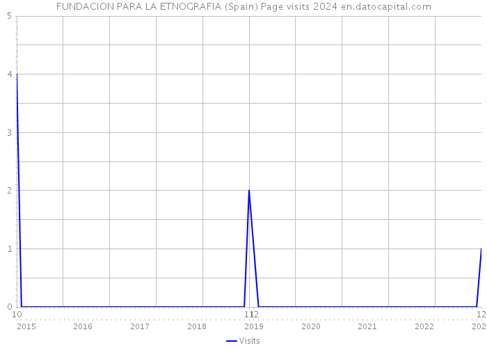 FUNDACION PARA LA ETNOGRAFIA (Spain) Page visits 2024 