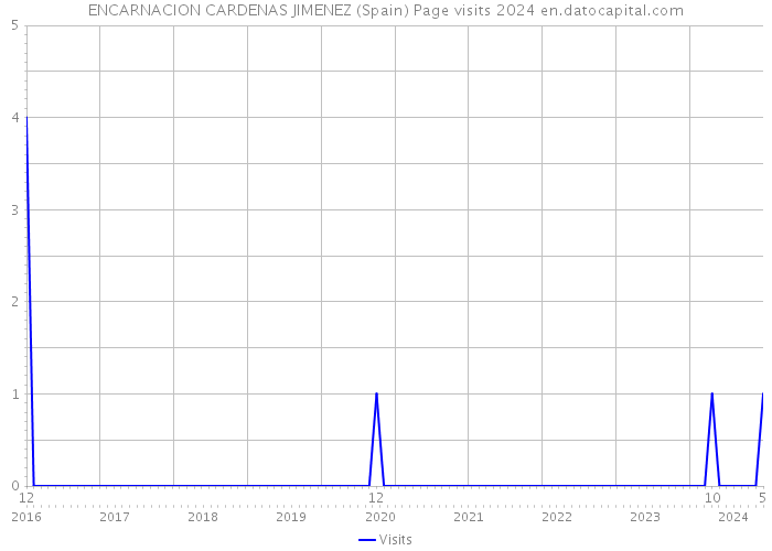 ENCARNACION CARDENAS JIMENEZ (Spain) Page visits 2024 