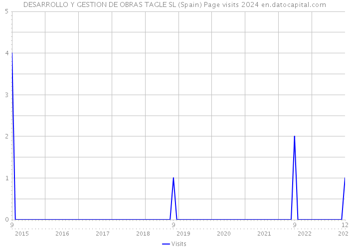 DESARROLLO Y GESTION DE OBRAS TAGLE SL (Spain) Page visits 2024 