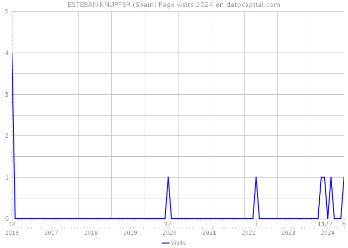 ESTEBAN KNUPFER (Spain) Page visits 2024 