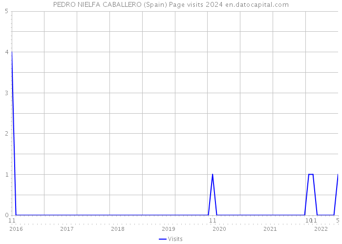 PEDRO NIELFA CABALLERO (Spain) Page visits 2024 