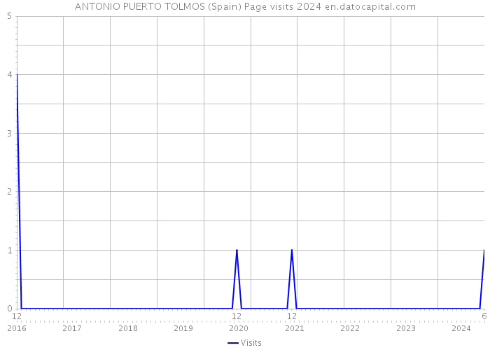 ANTONIO PUERTO TOLMOS (Spain) Page visits 2024 