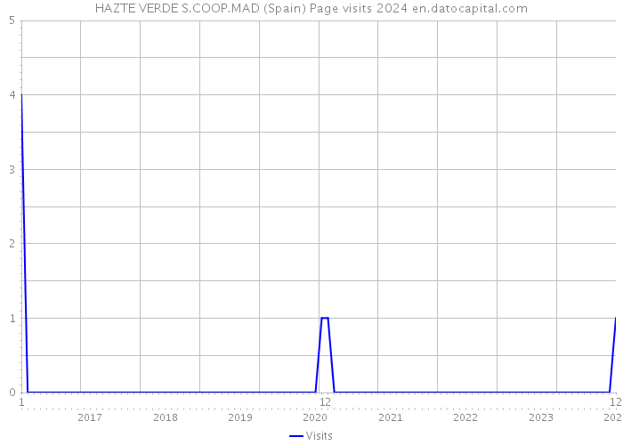 HAZTE VERDE S.COOP.MAD (Spain) Page visits 2024 