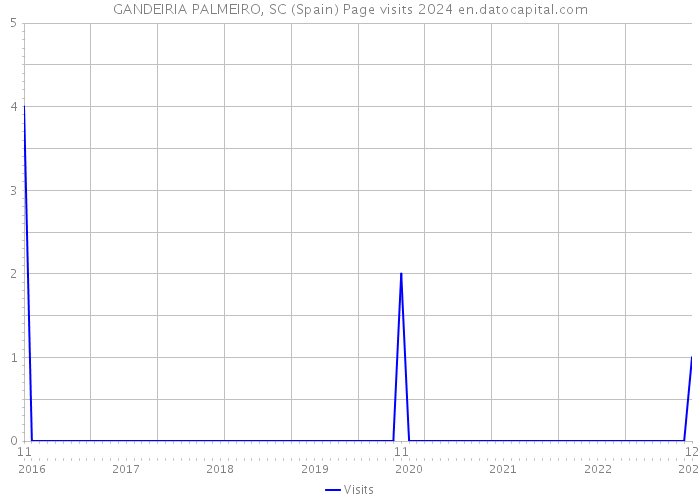GANDEIRIA PALMEIRO, SC (Spain) Page visits 2024 