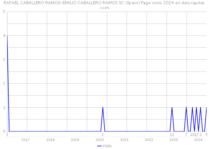 RAFAEL CABALLERO RAMOS-EMILIO CABALLERO RAMOS SC (Spain) Page visits 2024 