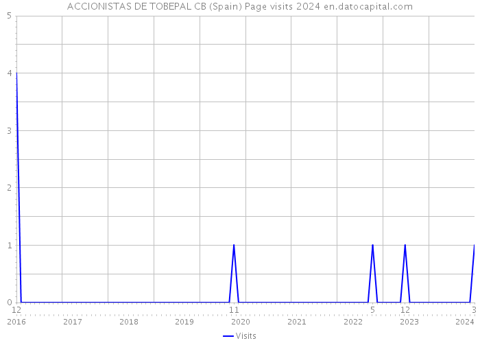 ACCIONISTAS DE TOBEPAL CB (Spain) Page visits 2024 