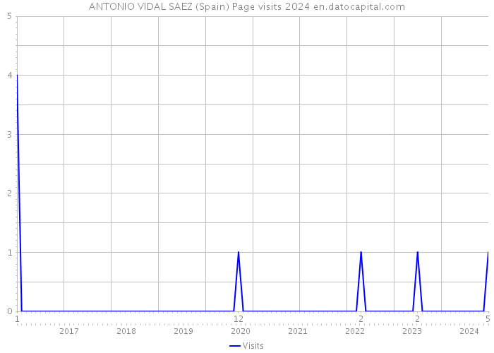 ANTONIO VIDAL SAEZ (Spain) Page visits 2024 