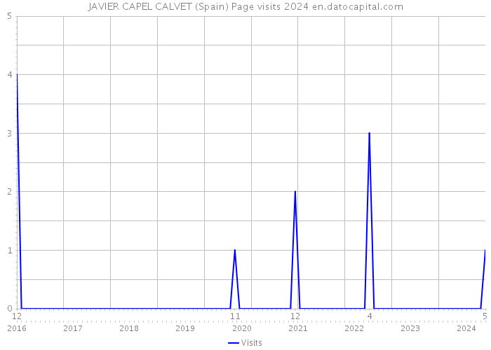 JAVIER CAPEL CALVET (Spain) Page visits 2024 