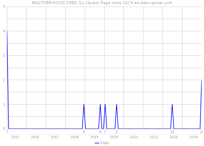 MULTISERVICIOS 2080, S.L (Spain) Page visits 2024 