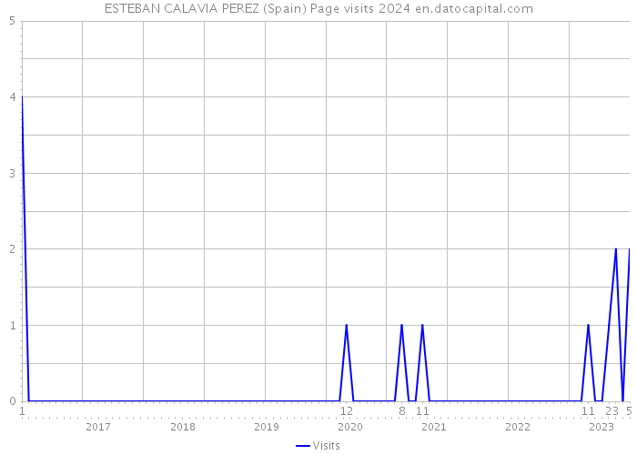 ESTEBAN CALAVIA PEREZ (Spain) Page visits 2024 