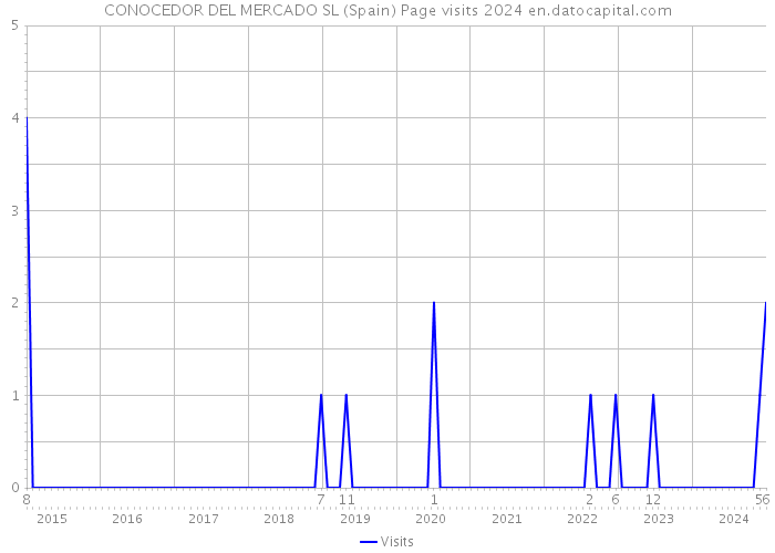 CONOCEDOR DEL MERCADO SL (Spain) Page visits 2024 