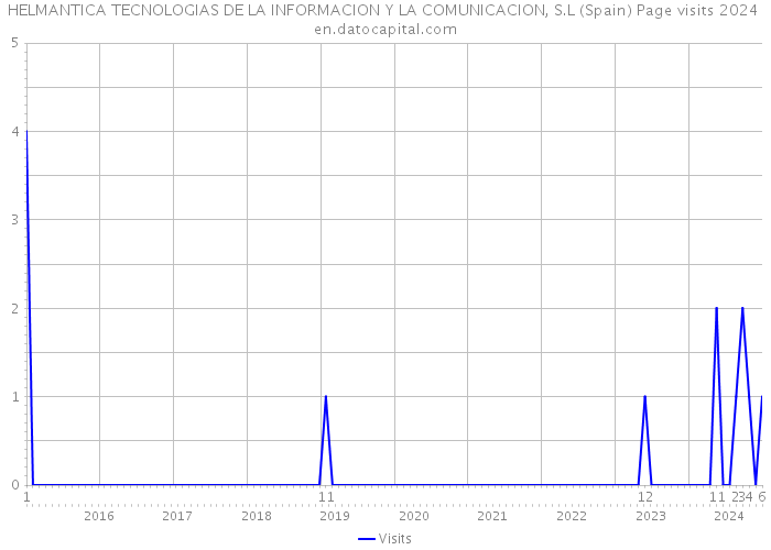 HELMANTICA TECNOLOGIAS DE LA INFORMACION Y LA COMUNICACION, S.L (Spain) Page visits 2024 
