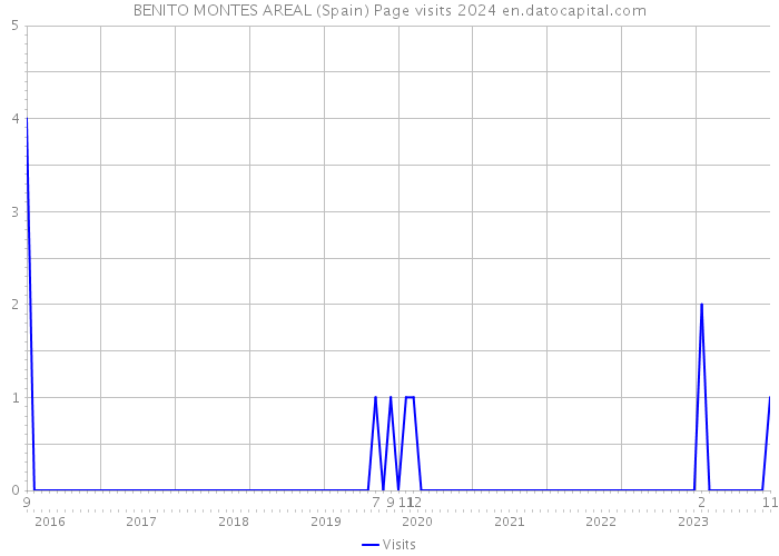 BENITO MONTES AREAL (Spain) Page visits 2024 