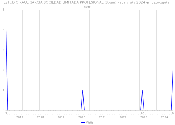 ESTUDIO RAUL GARCIA SOCIEDAD LIMITADA PROFESIONAL (Spain) Page visits 2024 