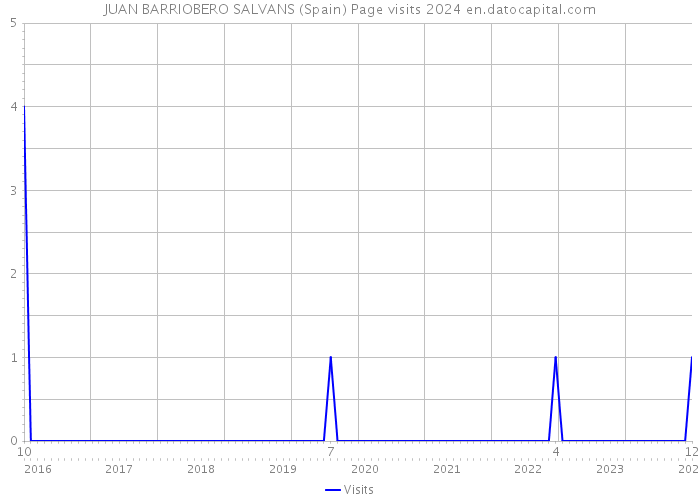 JUAN BARRIOBERO SALVANS (Spain) Page visits 2024 
