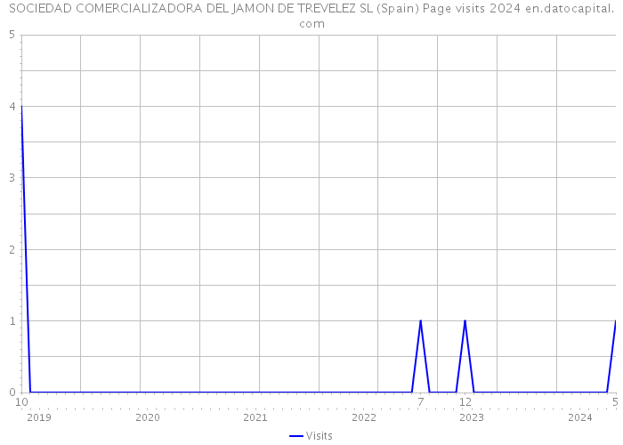SOCIEDAD COMERCIALIZADORA DEL JAMON DE TREVELEZ SL (Spain) Page visits 2024 