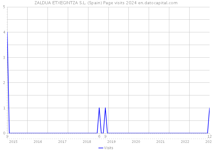 ZALDUA ETXEGINTZA S.L. (Spain) Page visits 2024 