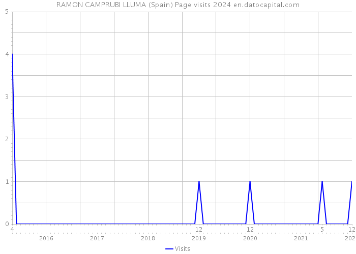 RAMON CAMPRUBI LLUMA (Spain) Page visits 2024 