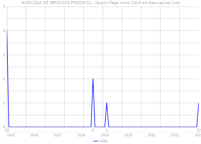 AGRICOLA DE SERVICIOS PINZON S.L. (Spain) Page visits 2024 