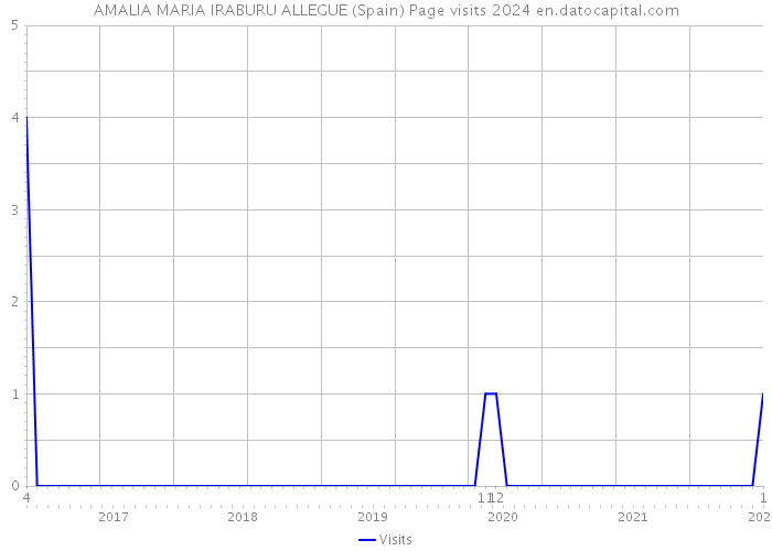 AMALIA MARIA IRABURU ALLEGUE (Spain) Page visits 2024 