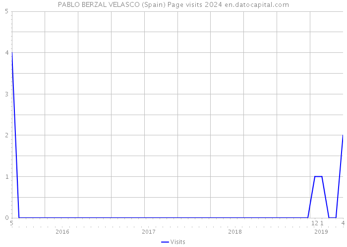 PABLO BERZAL VELASCO (Spain) Page visits 2024 