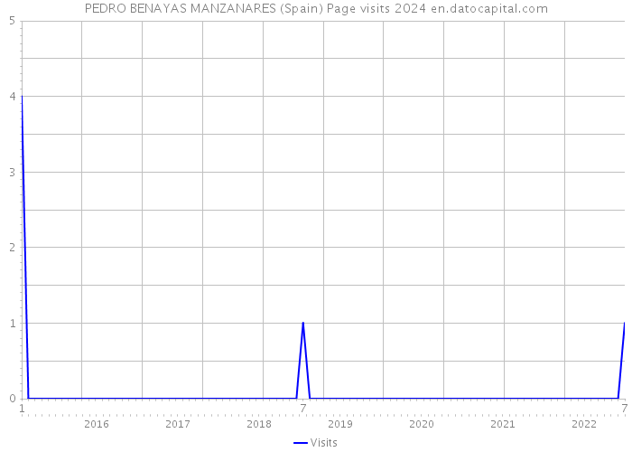 PEDRO BENAYAS MANZANARES (Spain) Page visits 2024 