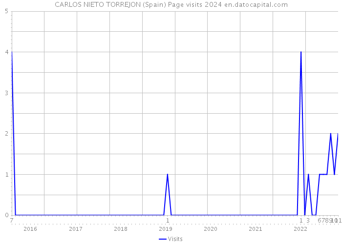 CARLOS NIETO TORREJON (Spain) Page visits 2024 