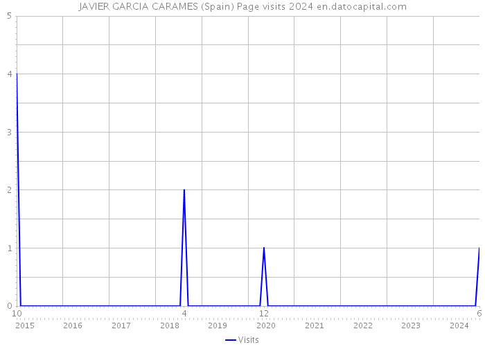 JAVIER GARCIA CARAMES (Spain) Page visits 2024 