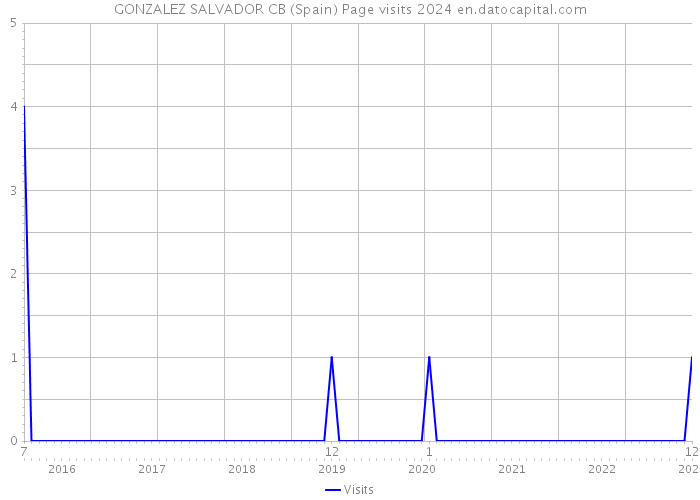 GONZALEZ SALVADOR CB (Spain) Page visits 2024 