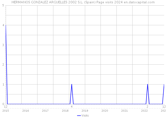 HERMANOS GONZALEZ ARGUELLES 2002 S.L. (Spain) Page visits 2024 