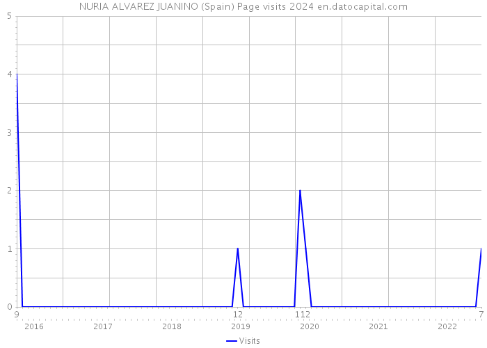 NURIA ALVAREZ JUANINO (Spain) Page visits 2024 