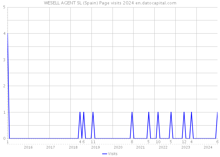 WESELL AGENT SL (Spain) Page visits 2024 