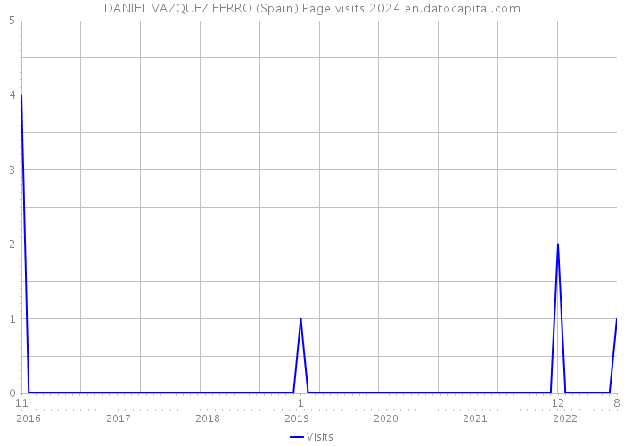 DANIEL VAZQUEZ FERRO (Spain) Page visits 2024 